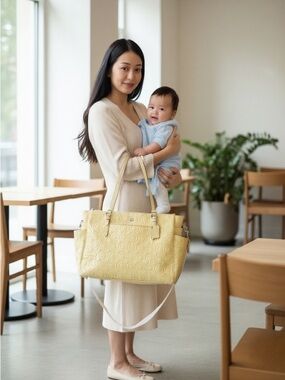 Coach Peyton Signature embossed patent leather diaper tote bag EUC- Project Bag